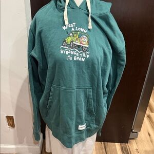 Life Is Good Green Crewneck Sweater